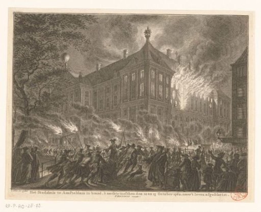 Fire in the Town Hall of Amsterdam, 1762