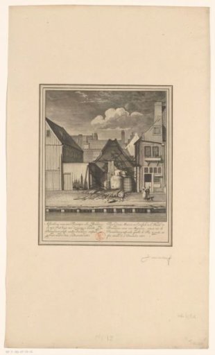 Ruins of a Partially Burnt Turpentine Oil Distillery on the Passeerdersgracht, 1683