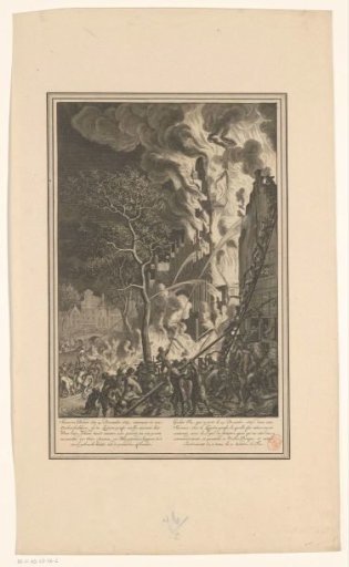 Fire on the Lauriergracht in Amsterdam, 1669