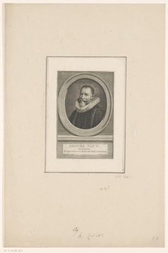 Portrait of Reinier Adriaensz. Pauw