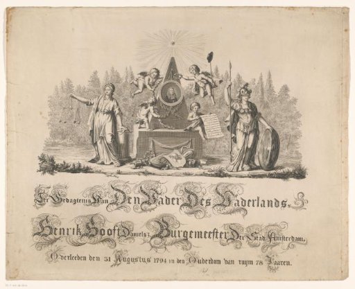 Allegory on the Death of Hendrik Danielsz. Hooft, 1794