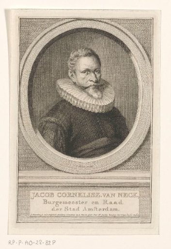 Portrait of Jacob Cornelisz Banjaert, known as Van Neck