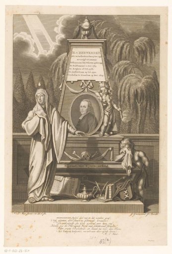Allegorical monument to Henricus van Herwerden