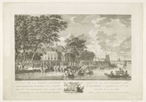 Exodus of 600 armed Amsterdam citizens to Utrecht, 17 July 1787