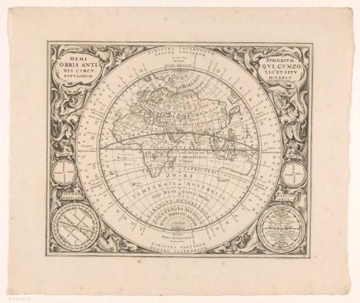 Map of the eastern hemisphere with various climate zones
