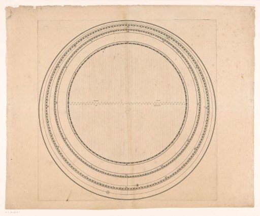 Second plate of a three-part movable planetarium