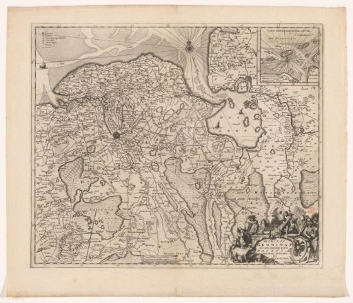 Map of the province of Groningen and part of Drenthe