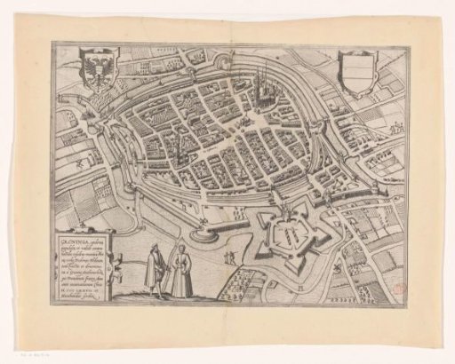 Plan of the city of Groningen