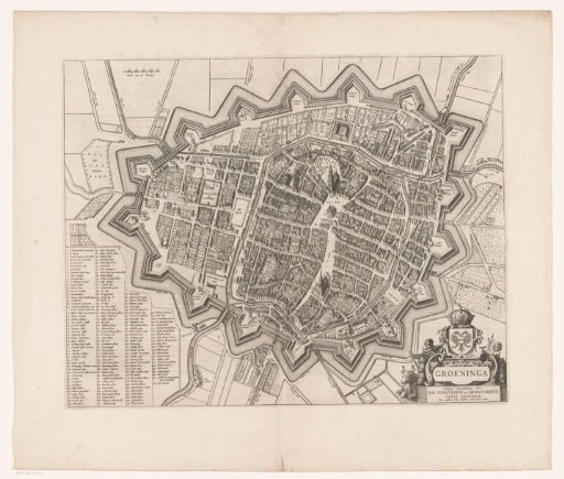 Map of the city of Groningen