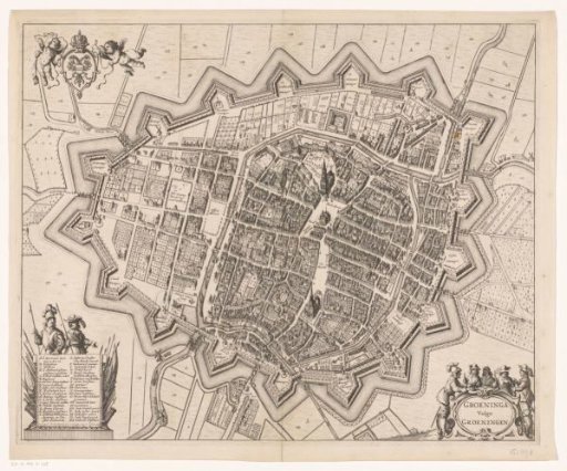 Map of the city of Groningen