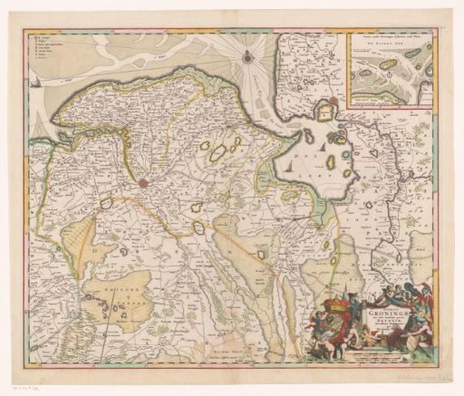 Map of the Province of Groningen and Part of Drenthe