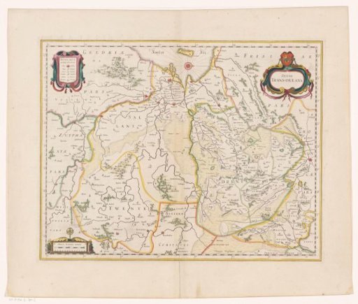Map of Overijssel