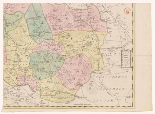 Map of Overijssel (lower right section)