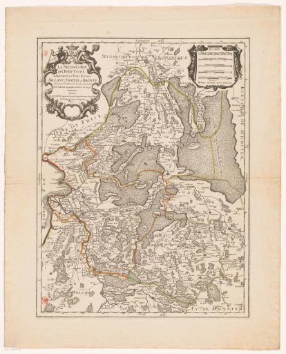 Map of Overijssel