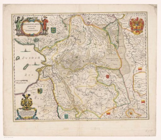 Map of Overijssel