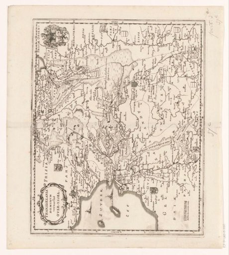 Map of Overijssel