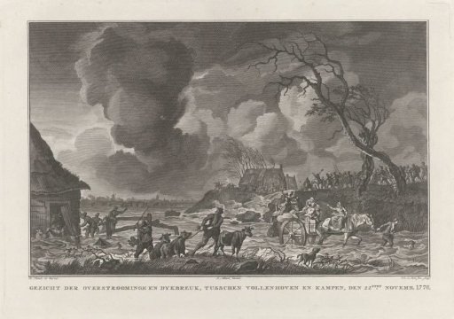 Flood between Vollenhove and Kampen, 1776