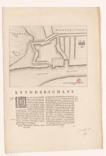 Fortress plan of Kuinre with description