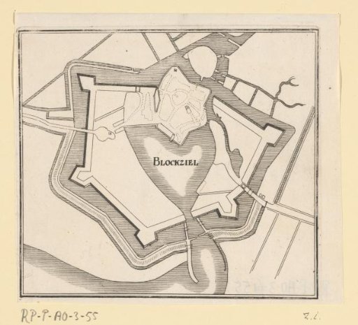 Fortress plan of Blokzijl