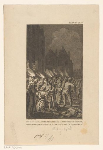 Beheading of the guild masters on the Grote Markt in Zwolle, 1416