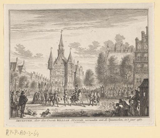 Deventer betrayed to the Spanish by William Stanley, 1587