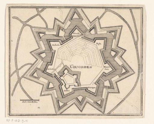 Fortress plan of Coevorden