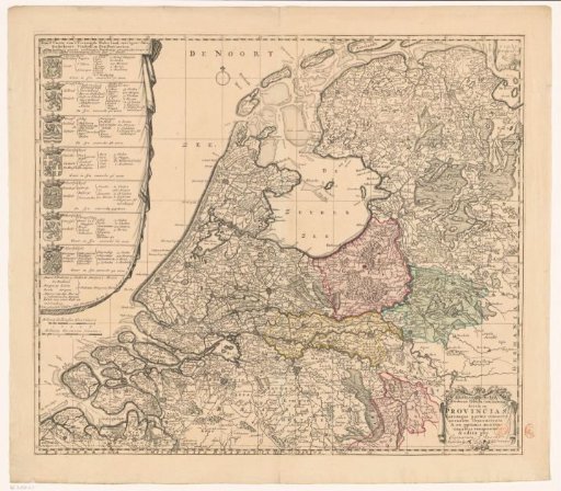 Map of the Republic of the Seven United Netherlands