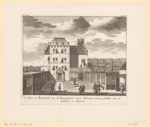 View of Rosendael Castle from the courtyard