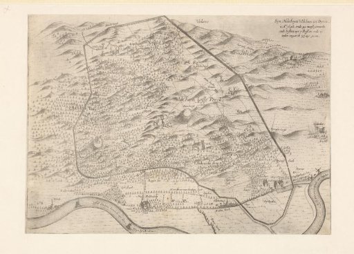 Map of the Hunting Ground of Stadtholder William II at Dieren, 1648