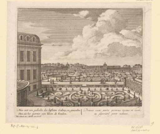 View of part of Huis de Voorst and the gardens