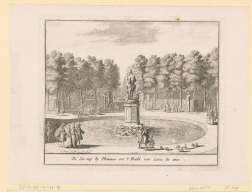 Avenue and statue of Ceres in the gardens of Het Loo Palace
