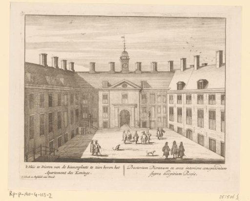 View of the courtyard of the Hof te Dieren