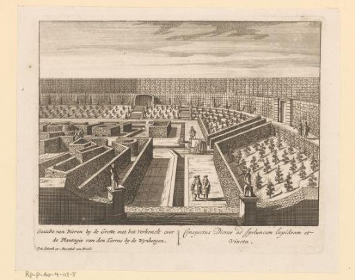View of the gardens of the Hof at Dieren