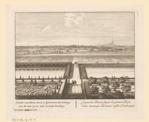 View of the gardens of the Hof at Dieren