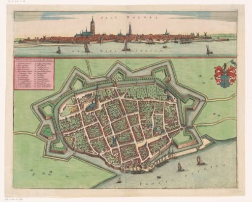 Map of Zaltbommel with City View