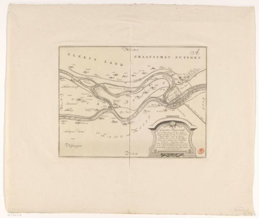 Map of the Breach of the Spijkse Dike in 1741