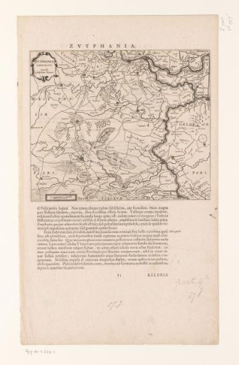 Map of the County of Zutphen