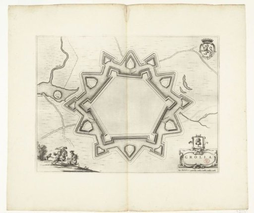 Fortress Plan of Groenlo with New Fortifications, 1627