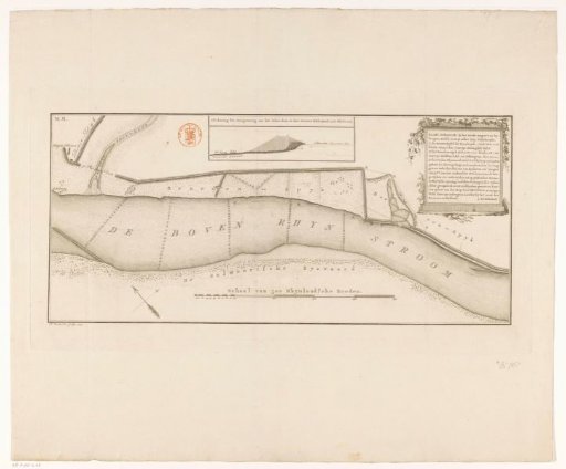 Map of the Upper Rhine near Spijk (Rijnwaarden)