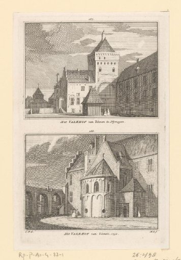 Two views of the Valkhof, from the inside