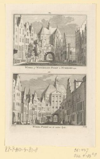 Two Views of the Windmill Gate in Nijmegen