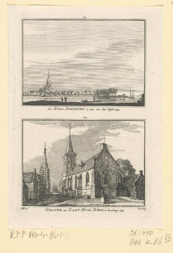 Views of Doesburg and views of the Martinikerk and Gasthuiskerk in Doesburg
