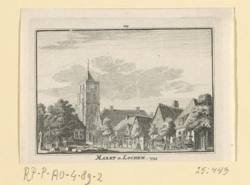 View of the market square in Lochem