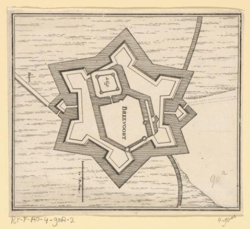 Fortress plan of Bredevoort