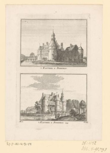 Two views of Borculo Castle