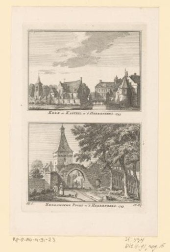 View of the Church and Huis Bergh and View of the Zeddam Gate, at 's-Heerenberg