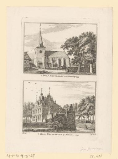 View of Netterden and view of House Woldenburg