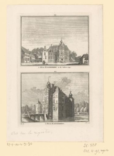Two views of Castle De Cannenburgh