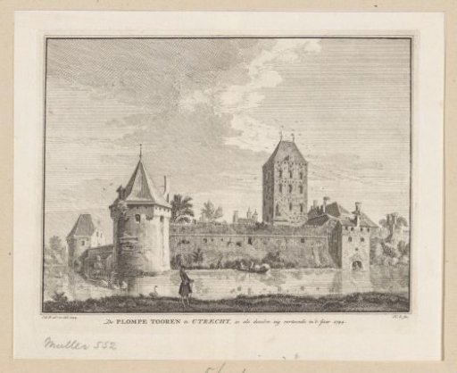 View of the Plompetoren in Utrecht