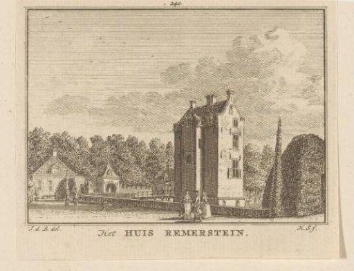View of Castle Remmerstein at Rhenen